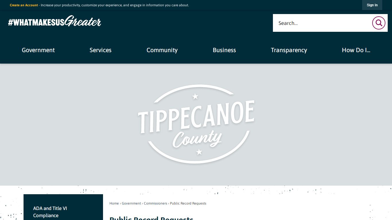 Public Record Requests | Tippecanoe County, IN - Indiana